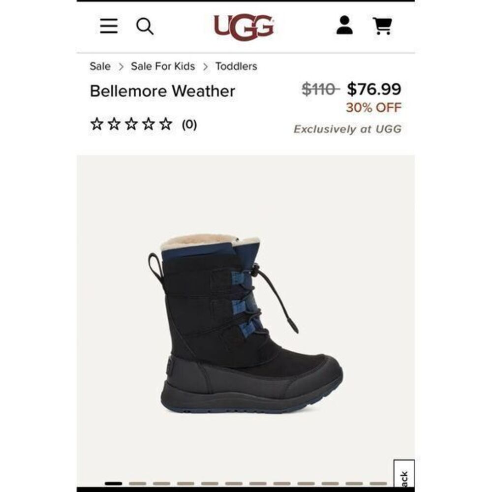 UGGS youth thinsulate winter boots size 5